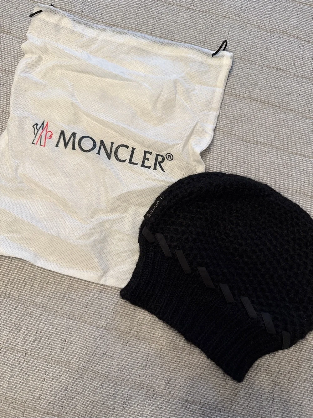 Moncler Black Beanie